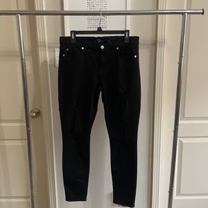 7 For All Mankind ankle skinny jeans size 32